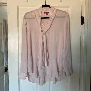 Sheer pink blouse
